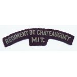 WWII Canadian Regiment De Chateauguay Mit Shoulder Title