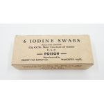 WWII era Unissued Iodine Swabs