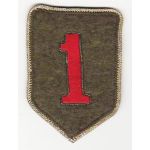 WWII - Occupation Period 1st Division German Made Bullion Patch