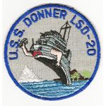 1950's-60's US Navy USS Donner LSD-20 Ships Patch