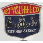 Vietnam 129th Assault Helicopter Company BITE AND STRIKE Pocket Patch