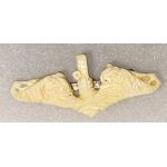 WWII US Navy Ivory Or Bone Submarine Dolphin Badge