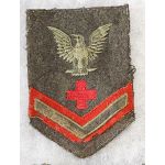 ​WWII 3rd Class Pharmacists Mate USN Attached To USMC Rate Patch