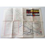 WWII era US Army 14th Armored​ Division Unit History Map​