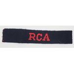 WWII Royal Canadian Artillery Shoulder Title