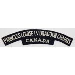 WWII Canadian 4th Princess Louise Dragoon Guards Shoulder Title