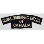 WWII Canadian Royal Winnipeg Rifles Shoulder Title