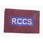 WWII 1st Canadian Division Royal Canadian Corps of Signals Canvas Formation Patch