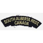 WWII Canadian South Alberta Regiment Shoulder Title
