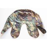 1970's Brown Dominate ERDL M1 Helmet Cover with medic graffiti
