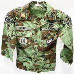 Vietnam 82nd Airborne Division Ranger Pathfinder Officers BDQ Camo Shirt