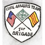 ​Vietnam 1st Brigade 4th Division Civil Affairs Team Pocket Patch