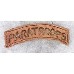 WWII Italian Made Paratroops Bullion Tab / Patch