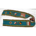 WWI Allied Forces Trench Art Crocheted Belt