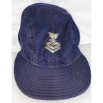 Vietnam Era US Navy Blue Work Cap With Theatre Made USN Badge