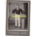 Spanish American War era Great White Fleet Sailor portrait photo taken in Nagasaki, Japan.