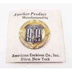 WWII Merchant Marine Overseas Cap Pin. Made by American Emblem CO. Inc