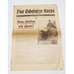 ​WWII era German Das Schwarze Korps Official SS Newspaper Dated April 1943​.