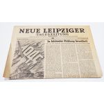 WWII era German New Leipzig Daily Newspaper Dated December 31, 1944