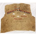 WWII Airborne Painted Leather Jacket Back Panel