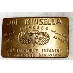 ​​WWII - Occupation Period 511th Parachute Infantry Hells Angels Machinoke Japan Theatre Made Belt Buckle