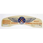 ​WWII Wright Aeronautical Employees National Defense Workers Car Plate Topper