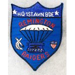 ​Vietnam Headquarters 1st Aviation Brigade REMINGTON RAIDERS Pocket Patch