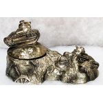 ​WWII Japanese Army Armor Officers Desk Inkwell