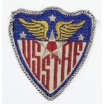 ​WWII AAF Strategic Air Force English Made Patch With Dog Tag Chain Border