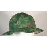 ​​1940s Frogskin Poncho Fabric Model M37 Jungle Hat without Air Vent MADE IN JAPAN Size Large