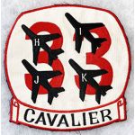 1960's USAF 33rd Cavalier Japanese Made Back Size Squadron Patch