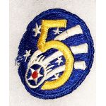 WWII - 50's 5th Air Force Japanese Made Patch