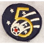 WWII AAF 5th Air Force Australian Made On Twill Patch