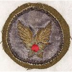WWII AAF Headquarters Indian Made Bullion Patch