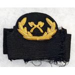 ​​WWII Army Transport Service Carpenter CPO Bullion Cap Badge