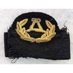 WWII Army Transport Service Commissary CPO Bullion Cap Badge.