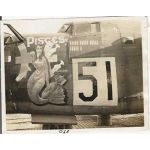 ​​​​​​​WWII AAF Pisces With Bomb Missions Nose Art B-24 Photo