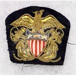 ​​​​​​1920's-30's War Shipping Administration Officers Bullion Cap Badge