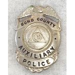 1950's Bond County Illinois Civil Defense Aux. Police Badge