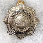 1950's Bond County Illinois Civil Defense Aux. Police Cap Badge