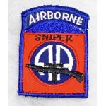 Vietnam 82nd Airborne Division Sniper Patch