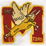 1950's Marine Corps Air State El Toro Baseball Team Chenille Patch