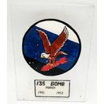 ​USAF 135th Bomb Squadron Painted Plexi Glass Plaque