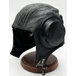 WWII Navy Winter Leather Flight Helmet