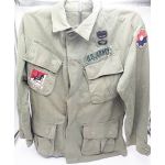 Vietnam era 9th Infantry Division Medic and Black Knight Cav patched Jungle Shirt