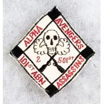 Vietnam A Company 2nd Battalion 501st Airborne Infantry Alpha Avengers Assassins Pocket Patch