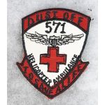 Vietnam 571st Dust Off Helicopter Ambulance Pocket Patch
