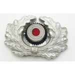 WWII German Army Enlisted Visor Cap Wreath A Cockade