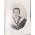 WWII AAF Radio Operator Wearing B-3 Flight Jacket Photo