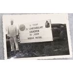 WWII D Troop 24th Constabulary Squadron Border Patrol Sign Photo